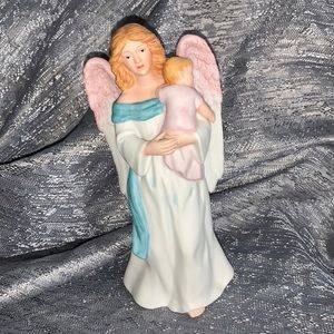 Home Interiors Homco #1434 Angel with Child Porcelain Figurine